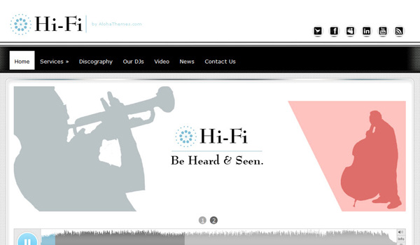 Hi-Fi WordPress Music Theme
