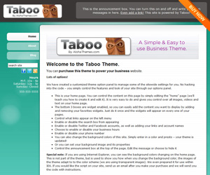 Taboo Small Business
